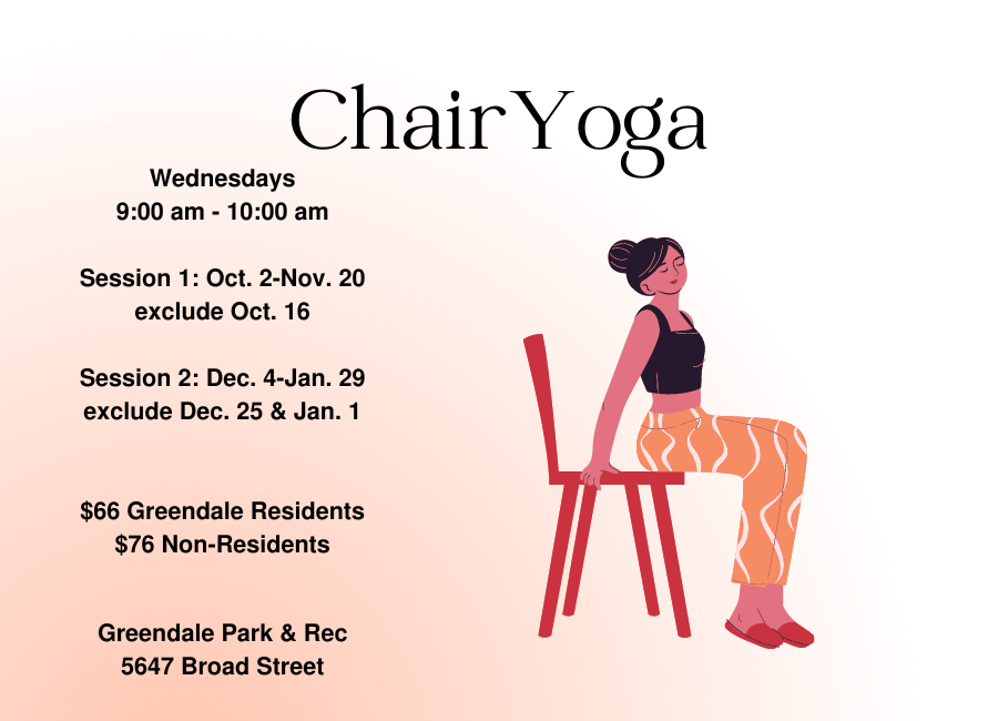 Chair Yoga Promotional Flyer