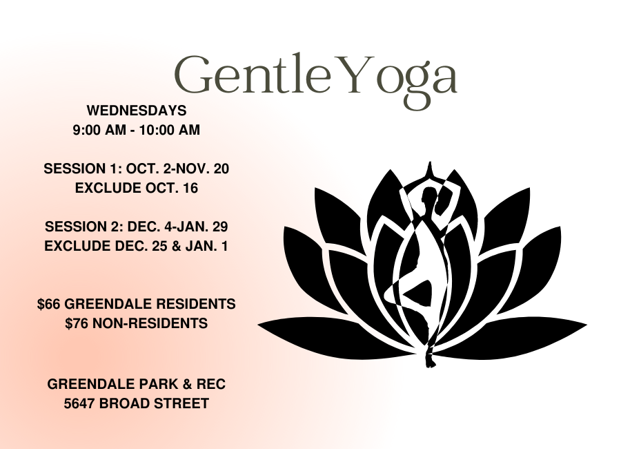 Gentle Yoga Promotional Flyer