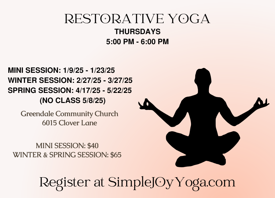 Restorative Yoga Promotional Flyer